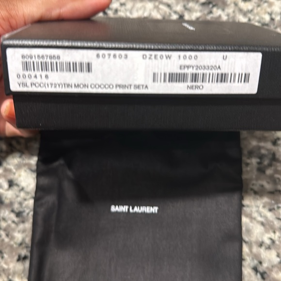 New ysl monogram card case croc - Picture 6 of 9